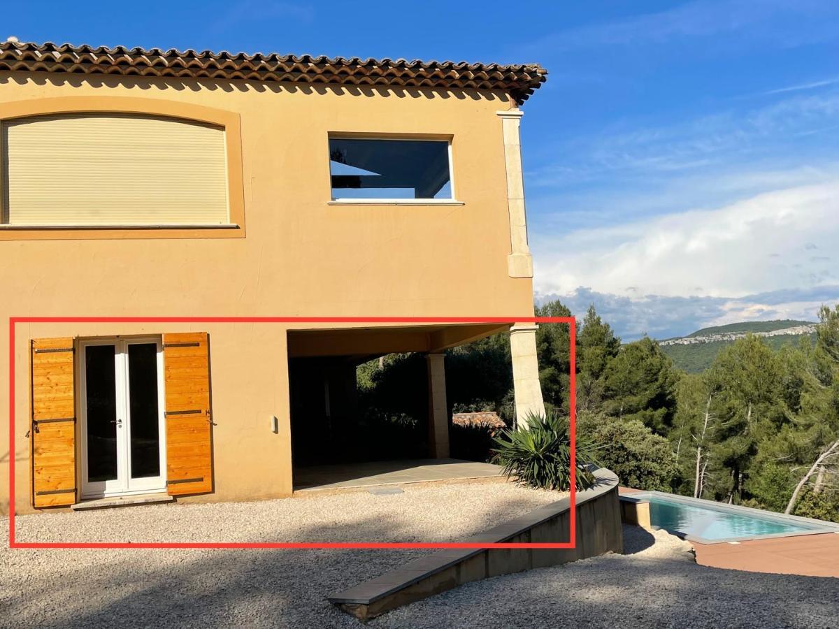Villa Lumineuse Avec Piscine Clim 1Ere Etage Vue Panoramique Sur Les Montagnes Sur Le Site De La Sainte-Victoire Le Tholonet Exterior foto